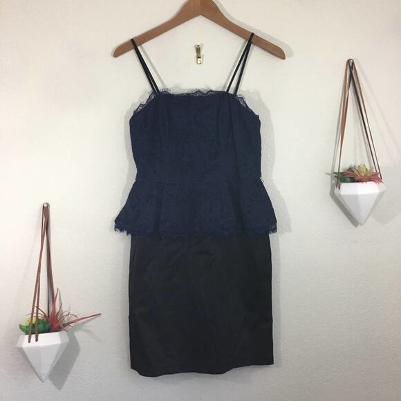 NWT Kate Young for Target blue lace & satin dress - Picture 2 of 9